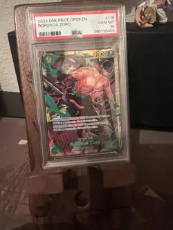 Monkey D. Luffy OP10-118 One Piece Royal Blood SEC PSA 10 GEM MINT & OP06-118 - Image 2