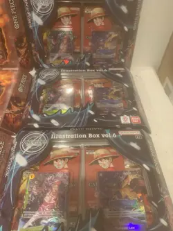 BANDAI ONE PIECE ILLUSTRATION BOX VOLUME 5 & 6 LOT (10) SEALED OP-13, PRB-02 - Image 5