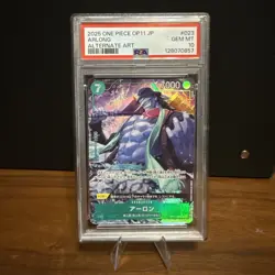 One Piece CCG Arlong Alt Art OP11-023 Fist Of Divine Speed Japanese PSA 10 - Image 1