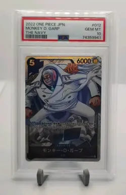 PSA 10 2022 ONE PIECE JAPANESE STARTER DECK-THE NAVY 012 MONKEY D. GARP SR - Image 1