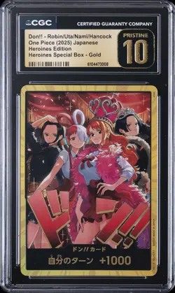 2025 ONE PIECE JPN HEROINES EDITION DON! ROBIN/UTA/NAMI/HANCOCK CGC 10 PRISTINE - Image 1