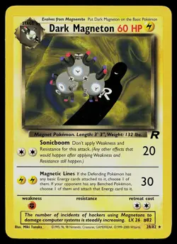 Pokemon Card - Dark Magneton Team Rocket 28/82 Rare - Image 1