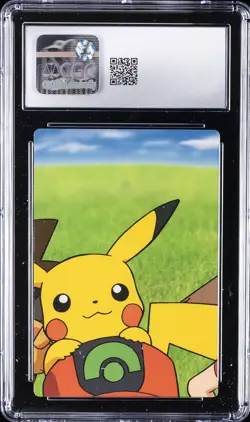 2005 THE POKEMON WEEKLY SNAP CARD - BANDAI CARDDASS #002 MAY & MUNCHLAX CGC 9 - Image 2