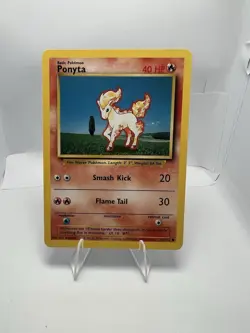 Ponyta Pokemon TCG Card 1999 unlimited base set Ponyta 60/102 - Image 1