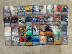 Universus TCG 87 Card Mixed Set Foil/Rare Lot- My Hero, TMNT, Attack On Titan - Image 1