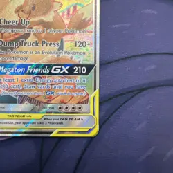 Pokemon TCG Eevee & Snorlax GX SM169 Holo Card MP Condition - Image 5