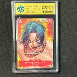 Portgas D. Ace - 2023 One Piece Card Game CCG JPN. P-028 P CangKa 9.5 GEM - Image 1