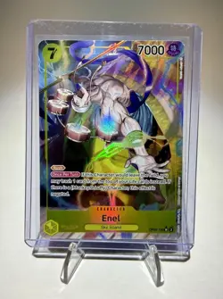 Enel OP05-100 SR Alt Art ONE PIECE Card Game OP-05 English NM/M Holo Foil - Image 1