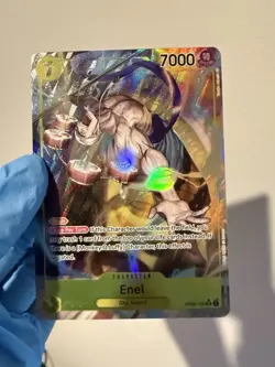 Enel OP05-100 SR Alt Art ONE PIECE Card Game OP-05 English NM/M Holo Foil - Image 3