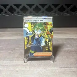 Clemont's Quick Wit 229/191 Sv08: Surging Sparks Ultra Rare Card NM Pokemon TCG - Image 1