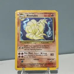 Pokemon TCG Ninetales Base Set Holo Unlimited Rare Card 12/102 Vintage - Image 1