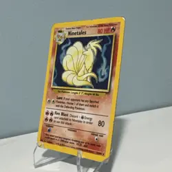 Pokemon TCG Ninetales Base Set Holo Unlimited Rare Card 12/102 Vintage - Image 3