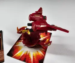 Bakugan Gundalian Invaders Pyrus Helix Dragonoid 650G & Jetkor 60G w/ card - Image 2