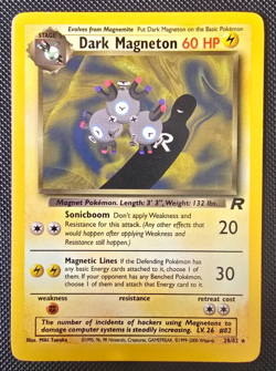 Pokemon WOTC Card - Dark Magneton - Team Rocket Set - Non-Holo Rare - 28/82 - LP - Image 1