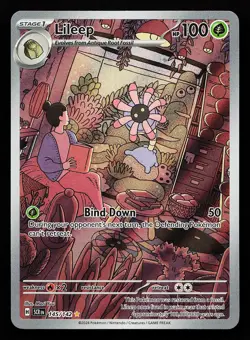 Lileep 145/142 Illustration Rare Stellar Crown Pokemon Card - Image 1