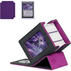 Magnetic Deck Box for 100+ Double Sleeved MTG Commander Cards with Display Top - Image 1