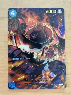 Edward Weevil SP R EB01-023 THE AZURE SEA'S SEVEN ONE PIECE Card ENGLISH OP14 - Image 1