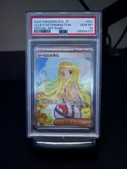 Pokemon Card Lillie's Determination SAR 091/063 Mega Brave M1L PSA 10 Japanese - Image 1