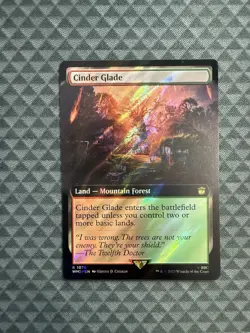 MTG Cinder Glade #1076 Surge Foil Extended Art Rare UB: Doctor Who (WHO) - Image 1