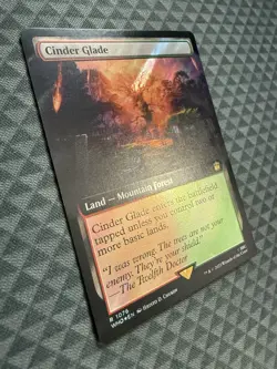 MTG Cinder Glade #1076 Surge Foil Extended Art Rare UB: Doctor Who (WHO) - Image 2