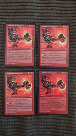 Magic: the Gathering / MtG Hammer of Bogardan x4 Mirage - Image 1