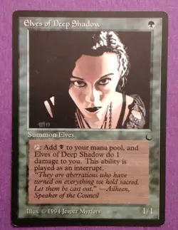 Elves of Deep Shadow The Dark Regular NM PreModern - Image 1