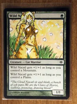 Wild Nacatl X4 Altered Art Hand Painted MTG Magic the Gathering Anime Girl HP - Image 2
