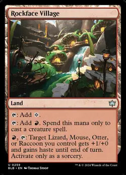 MTG Bloomburrow *FOIL* U Rockface Village #0259 - Image 1