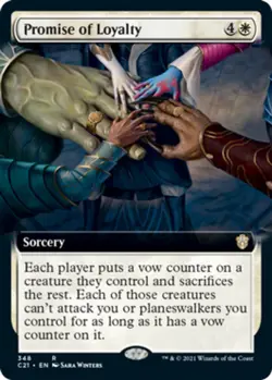 1 x Promise of Loyalty - Extended Art - Commander 2021 - NM-Mint - MTG - Image 1