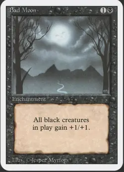 Magic The Gathering, Bad Moon, Revised Edition, Regular - Image 1