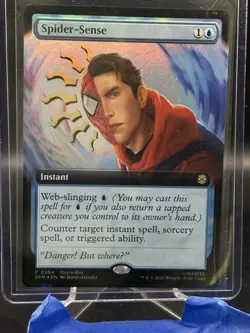 Magic The Gathering Spider-Man Spider-Sense Extended Art Foil Promo - Image 1