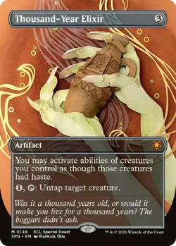 Thousand-Year Elixir - Borderless Light Play, English Magic the Gathering MTG Sp - Image 1