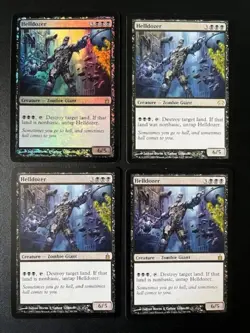 MTG- Helldozer x4 (One is FOIL) - Image 1