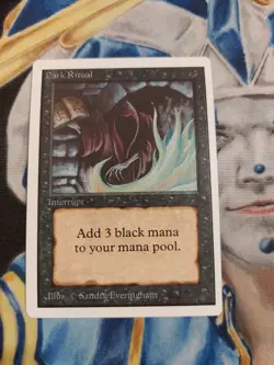 Dark Ritual MTG Unlimited Common Black Instant Slightly Played x1 GG13 - Image 1