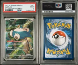 Pokemon TCG Snorlax 151 Elite Trainer Box Black Star Promo SVP en 051 PSA 9 - Image 3