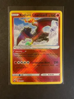 Pokemon Radiant Charizard 020/159 Crown Zenith Holo Rare NM - Image 1