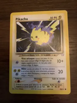 Pokemon TCG Pikachu Neo Genesis Francais 70/111 Light Play - Image 1