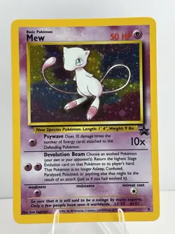 Mew 09/53 Wotc Black Star Promo Holo Rare Pokemon LP - Image 1