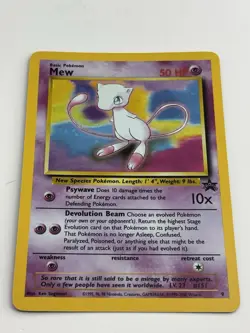 Mew 09/53 Wotc Black Star Promo Holo Rare Pokemon LP - Image 5