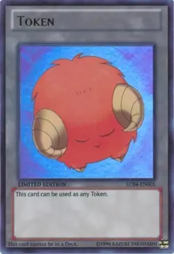 Yugioh! HP Token: Sheep (Orange) - LC04-EN005 - Ultra Rare - Limited Edition Hea - Image 1