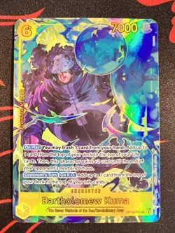Bartholomew Kuma (Alternate Art) OP12-119 Legacy of the Master Foil NM - Image 1