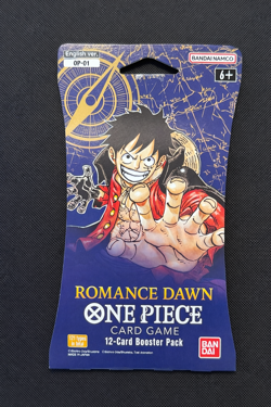 NEW One Piece Romance Dawn English OP-01 Sleeved Sealed Blister Pack GEM MINT - Image 1