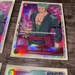 X4 One Piece TCG - Romance Dawn (Eng) RORONOA ZORO OP01-025 Super Rare, Full Art - Image 2