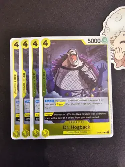 4x OP14-110 Dr Hogback R Playset -One Piece TCG- The Azure Sea's Seven English - Image 1