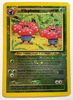 Vileplume 17/18 Southern Islands Reverse Holo Pokemon Card Play Wear - Image 1