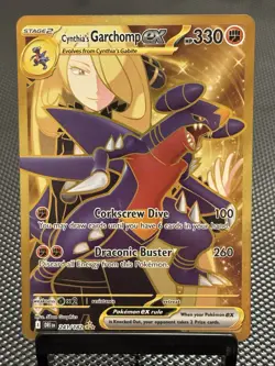 Pokemon Cynthia's Garchomp EX 241/182 Sv10: Destined Rivals Hyper Rare Card Mint - Image 1