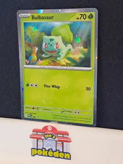 Pokemon TCG - Bulbasaur Cosmos Holo HD SWIRL - SVP046 - Black Star Promo Card NM - Image 1
