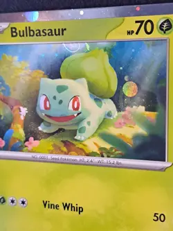 Pokemon TCG - Bulbasaur Cosmos Holo HD SWIRL - SVP046 - Black Star Promo Card NM - Image 2