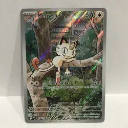 Phantasmal Flames Meowth English 106/094 IR MINT FRESH - Pokemon TCG Card - Image 1