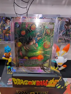 FB07-122 SCR* Son Goku: GT sleeping on shenron near mint/mint card - Image 1